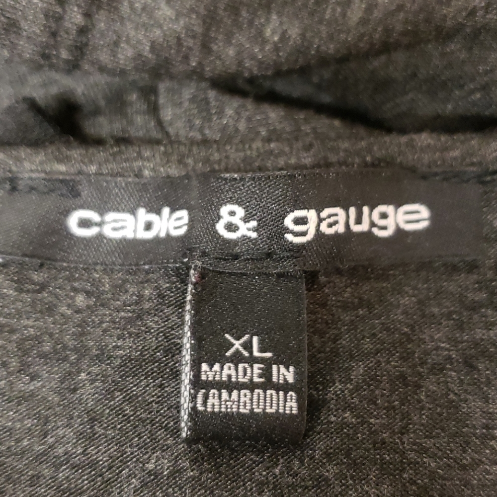 Lg. Cable & Gauge Stretch Black Dress C53 - Picture 5 of 7